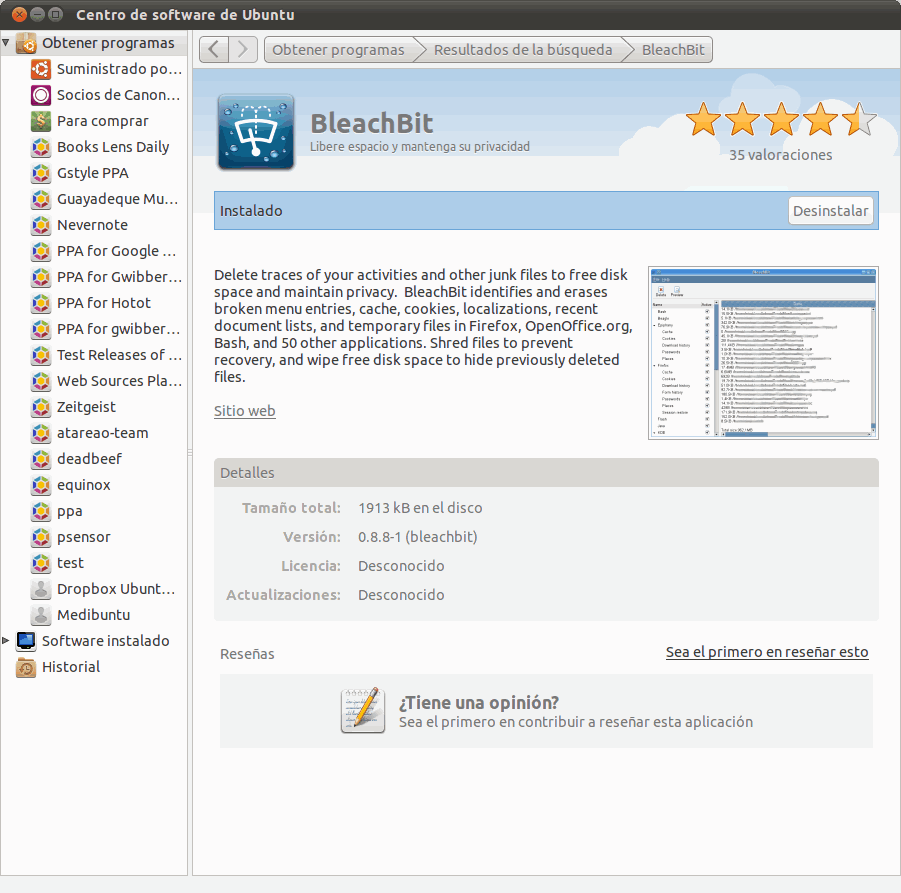 BleachBit o como limpiar tu Ubuntu a lo fácil BleachBit o como limpiar tu Ubuntu a lo fácil